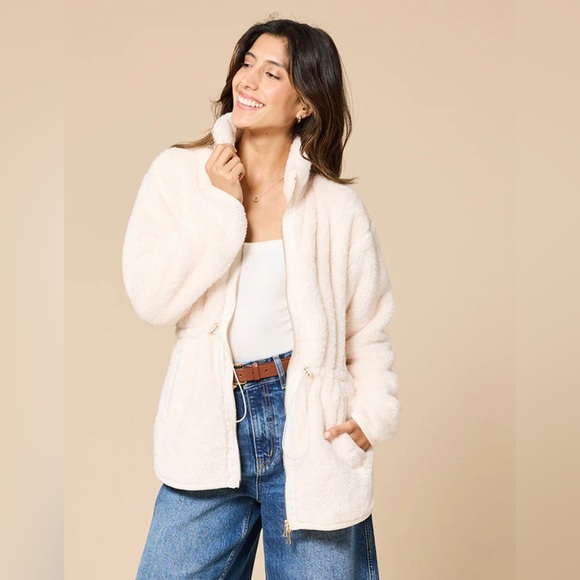 Softies Jackets & Blazers - NWT Softies Dreamplush Zip Jacket In Almond Size M